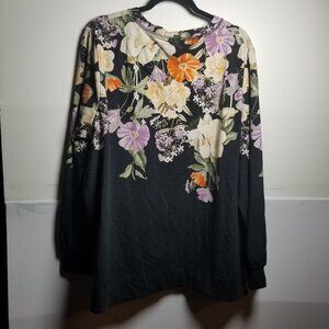 Chico's Women's Whimsigoth Fairy Flower Cotton Tunic Sz 4 (XXL)